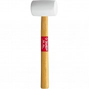 Киянка резиновая БЕЛАЯ, с дерев. ручкой 0,34 кг ("Staer")